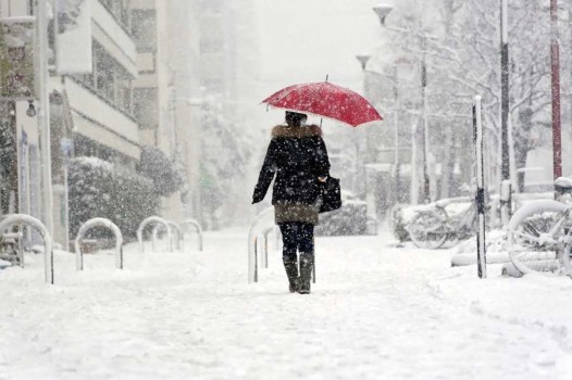 Снегопад в Японии 2016