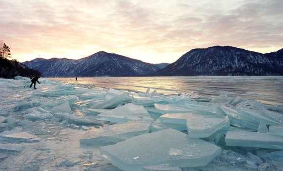 Телецкое озеро 2016 зима
